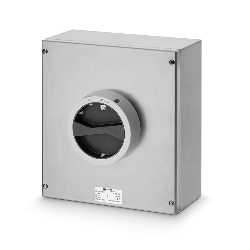 SCAME PARRE SPA - SCA590.SGE8006 ISOLATORS IN ACCIAIO 80A 6 POLI GENERALE