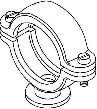 OBO BETTERMANN - OBO2130181 2960 18 M6 LGR CLIP BASE ISO