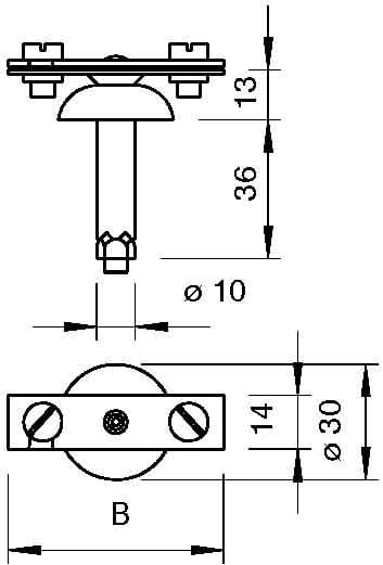 OBO BETTERMANN - OBO5028043 710 40 DISTANZIATORE