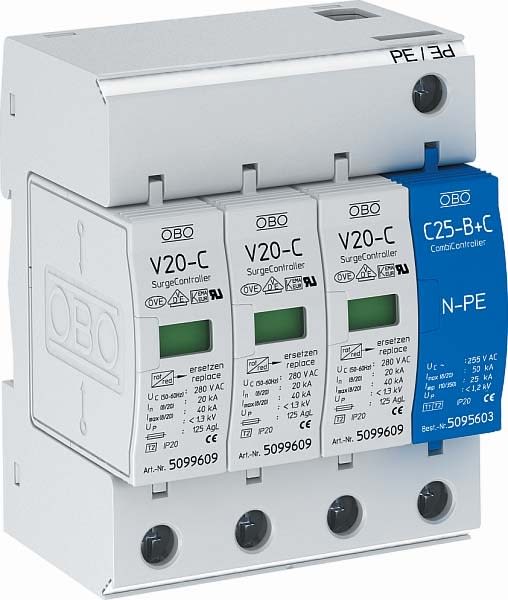 OBO BETTERMANN - OBO5094656 V20-C 3+NPE-280 LIMITATORE SOVRATENS V20