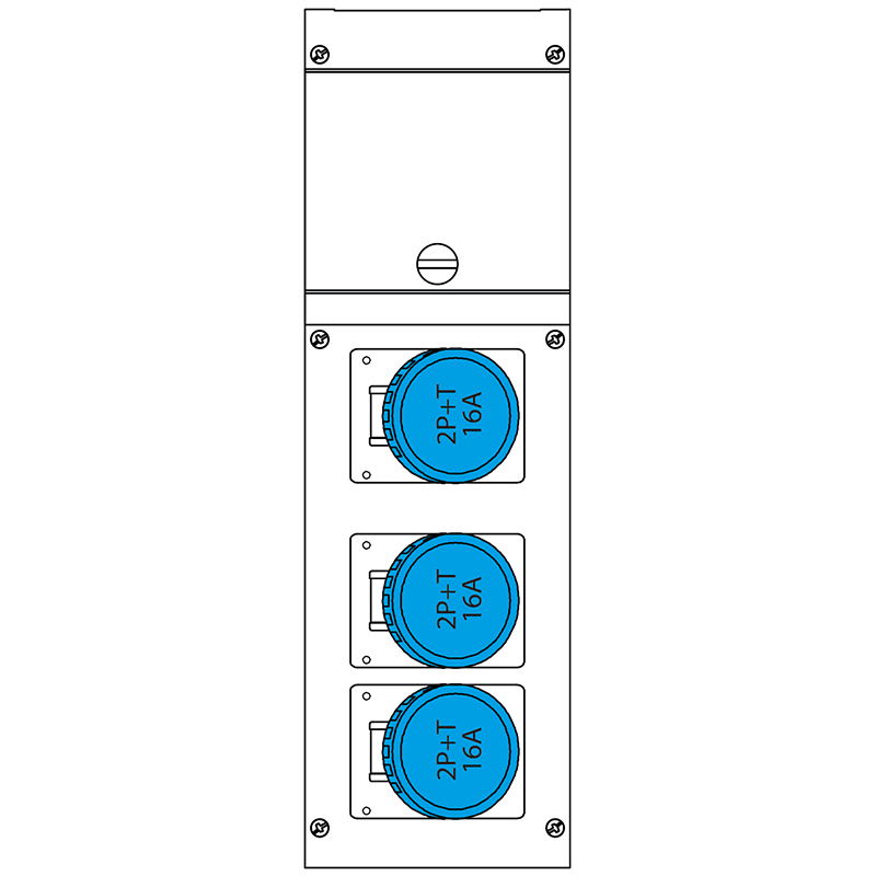 SCAME PARRE SPA - SCA630.3506-062 QUADRO DISTR. PORTATILE BLOCK3