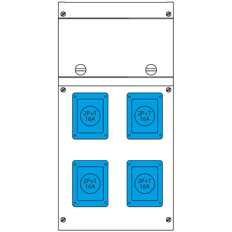 SCAME PARRE SPA - SCA632.4000-010 QUADRO DISTR. DA PARETE BLOCK4