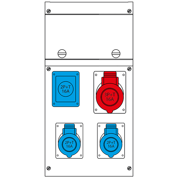 SCAME PARRE SPA - SCA632.4000-471 QUADRO DISTR. DA PARETE BLOCK4