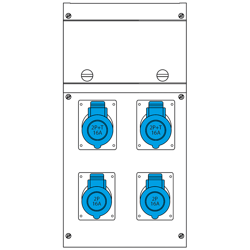 SCAME PARRE SPA - SCA632.4009-015 QUADRO DISTR. DA PARETE BLOCK4