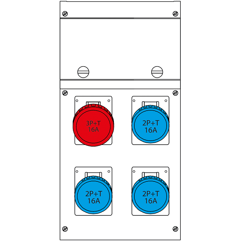 SCAME PARRE SPA - SCA632.4500-008 QUADRO DISTR. DA PARETE BLOCK4