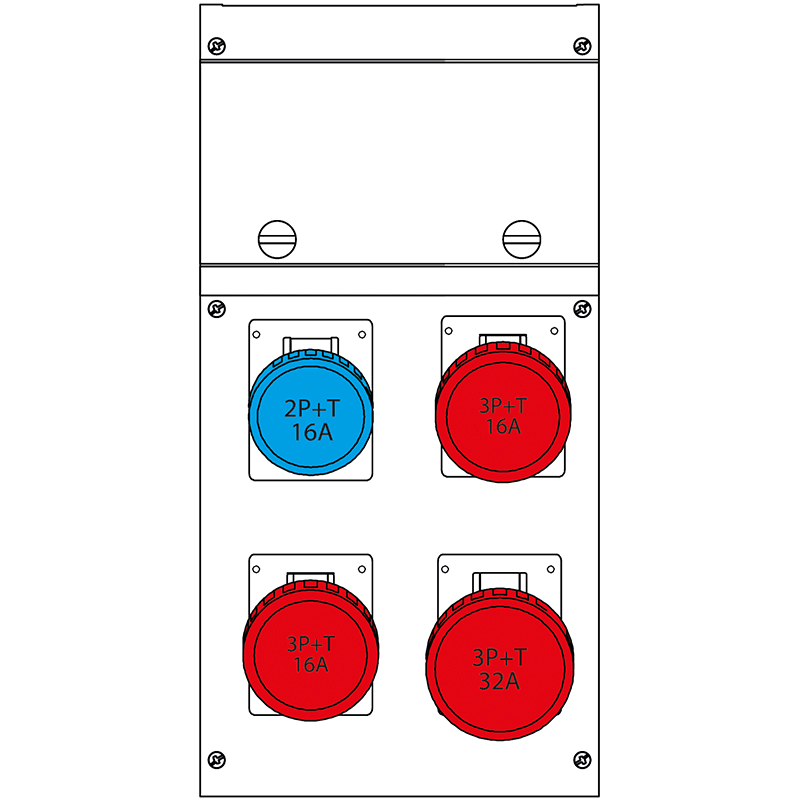 SCAME PARRE SPA - SCA632.4506-327 QUADRO DISTR. DA PARETE BLOCK4
