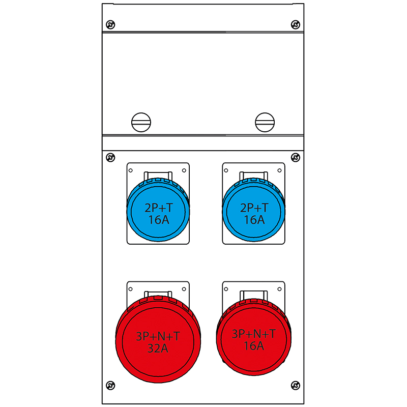 SCAME PARRE SPA - SCA632.4506-328 QUADRO DISTR. DA PARETE BLOCK4