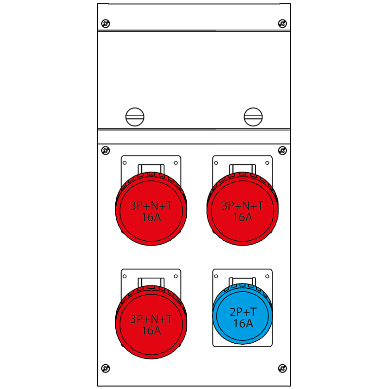 SCAME PARRE SPA - SCA632.4506-486 QUADRO DISTR. DA PARETE BLOCK4