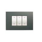LEGRAND - LEG682616 VELA QUADRA-PLACCA ANTRACITE 3 MODULI