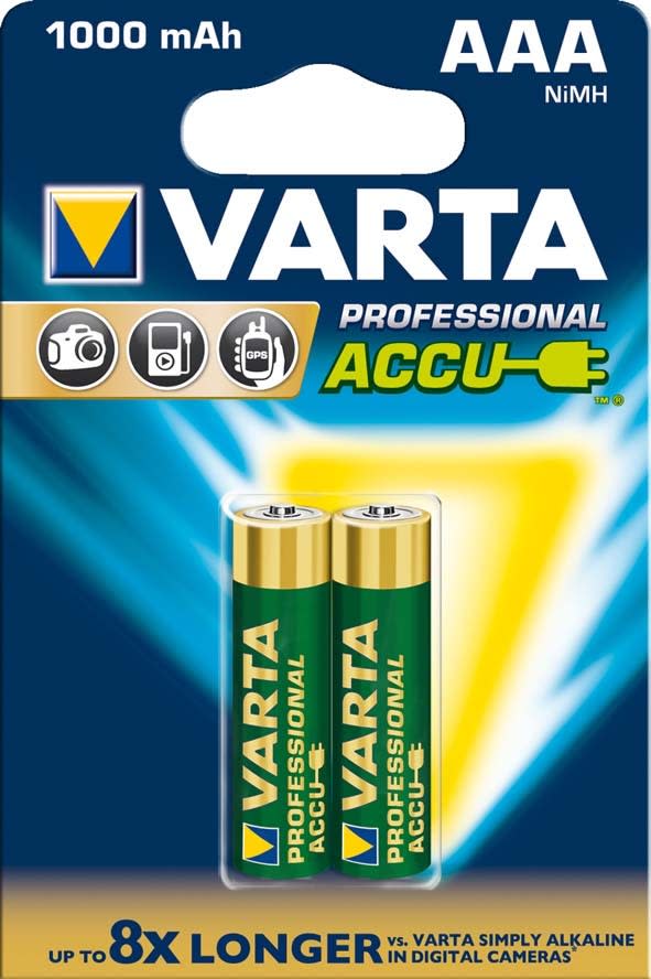 VARTA CONSUMER BATT - VAT05703301402 AAA (MINISTILO) RECH ACCU POWER X2 1000