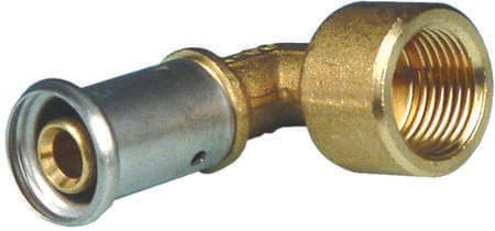 HENCO - CAPPELLOTTO - CPL6P2004 GOMITO FEMMINA IN OTTONE 20X1/2