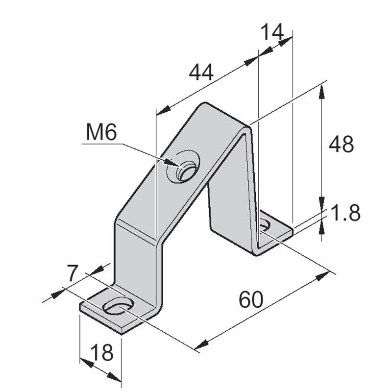 SCAME PARRE SPA - SCA865.200 STAFFA DI SUPPORTO