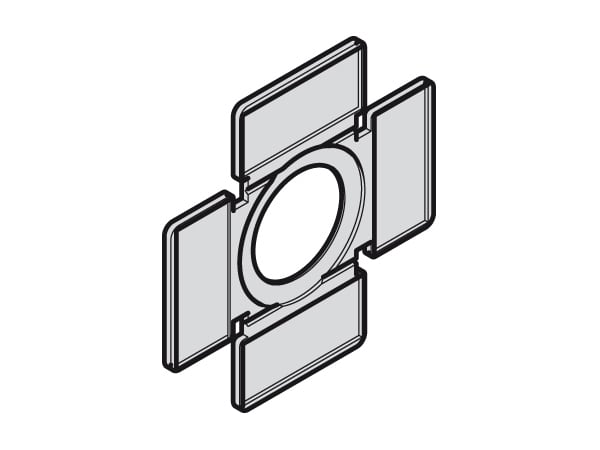 LOVATO - LOV8LM2TAU101 PORTA ETICHETTE X MANIPOL. 2 O 4 DIREZ.