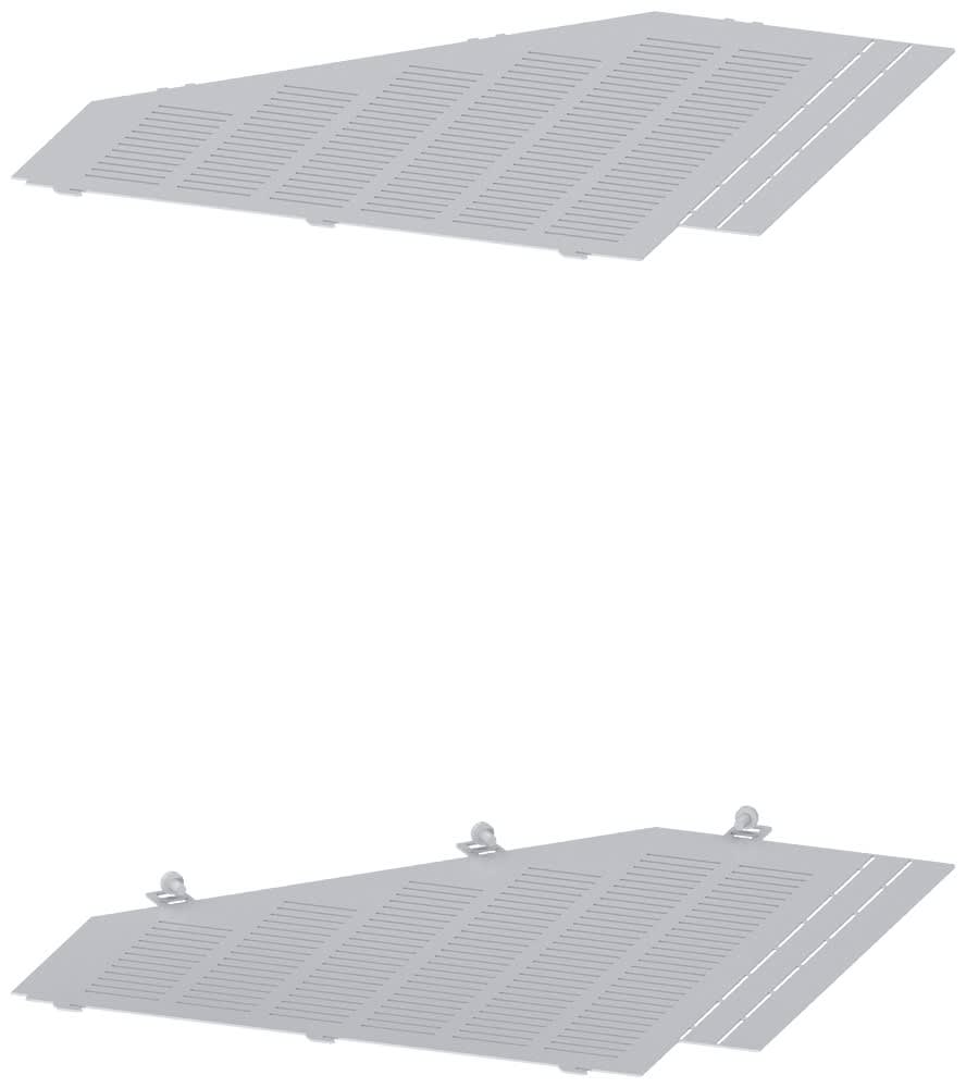 SIEMENS - SIE8PQ50005BA78 Copertura segmento, segregazione posteriore 3VA, La: 800 mm, 1 set = 2 pezzi