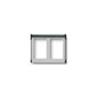 VIMAR SPA - VIW9221 CORNICE PER 2 MODULI 2X1 GRIGIO LUCE