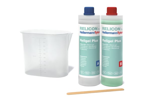 HELLERMANNTYTON Srl - HEE435-00752 Gel bicomponente verde 1000ml Religel Plus