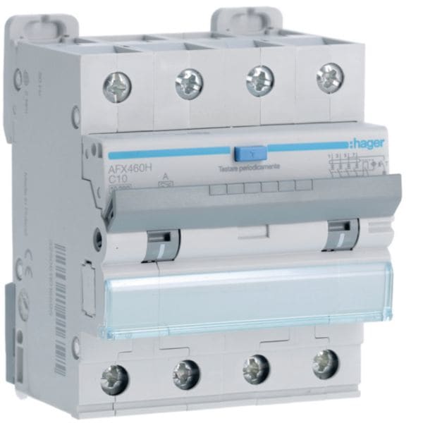 HAGER - HAGAFX460H DIFF MAGN 4P 300MA A 10A 10KA C 4M