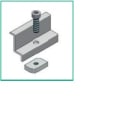 ALUSISTEMI - ALUATL004.8032 MORSETTO FINALE FISS. PANNELLI - CON VIT