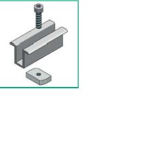ALUSISTEMI - ALUATL006.80.3438 MORSETTO CENTRALE FISS. PANN. - CON VITE