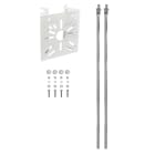 UNIERRE SRL UNIPERSO - URRAM2956FB STAFFA ACCIAIO 120X140X2MM -BIANCO-PALI