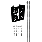 UNIERRE SRL UNIPERSO - URRAM2957FA STAFFA ACCIAIO 120X140X2MM-GR.ANTRACITE-