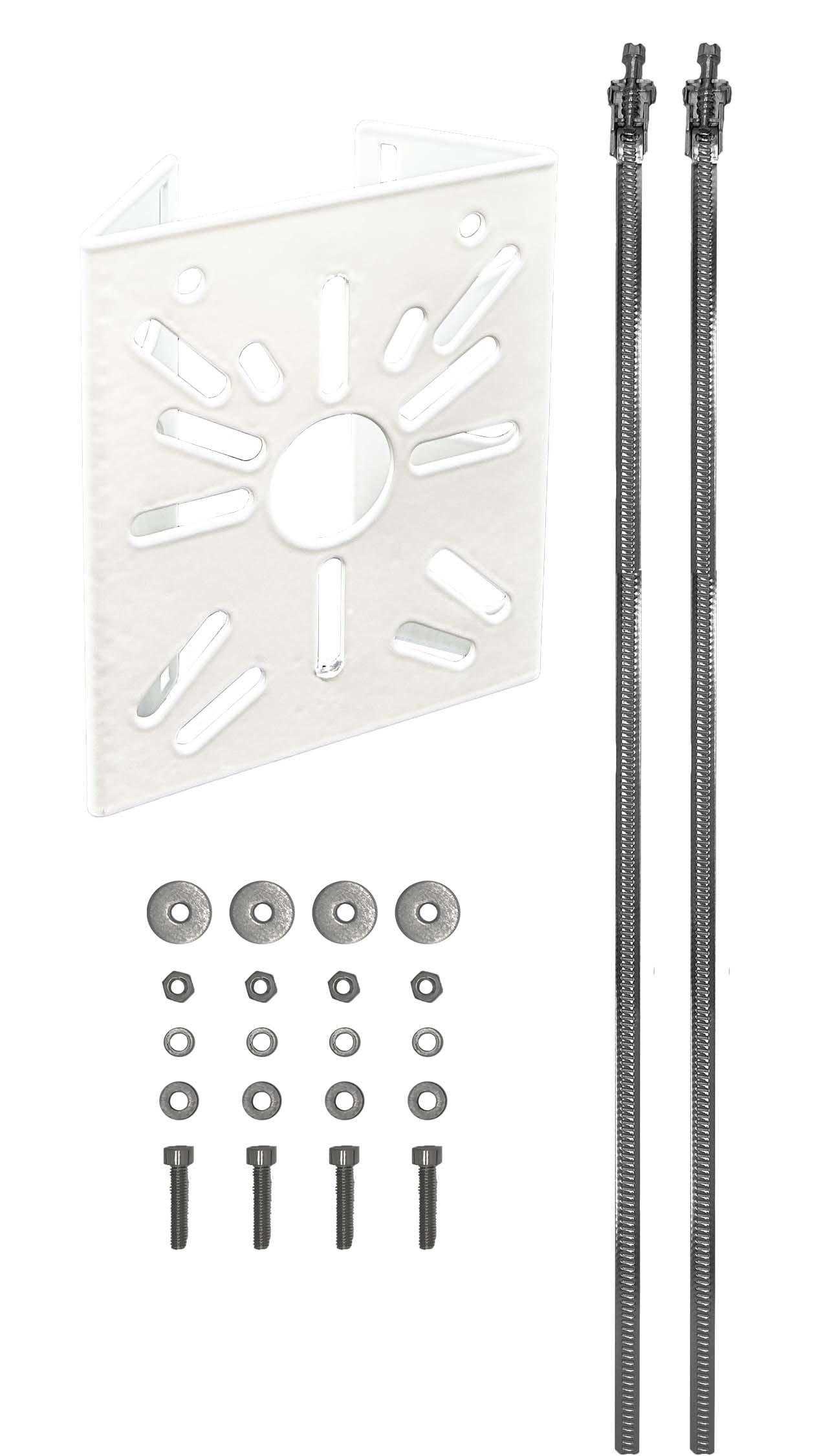 UNIERRE SRL UNIPERSO - URRAM2957FB STAFFA ACCIAIO 120X140X2MM -BIANCO-PALI