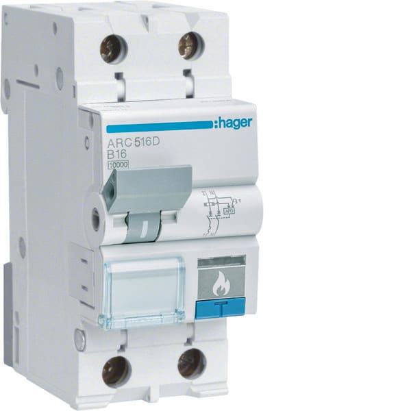 HAGER - HAGARC516D AFDD 1P+N 16A 10KA B 2M