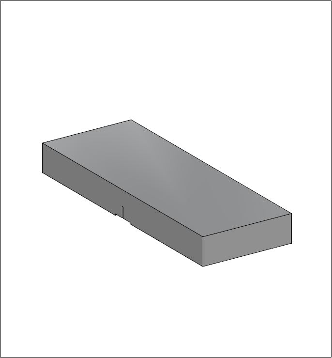 ALUSISTEMI - ALUATL061.850 ZAVORRA IN CALCESTRUZZO CON INTAGLIO PER