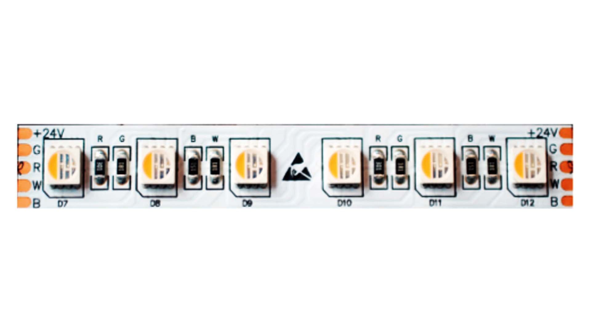 BRILUX SRL - BR1B11-RGBW4608 FLEX LED RGBW 3000K IP20 8W 60LED/M 24VD