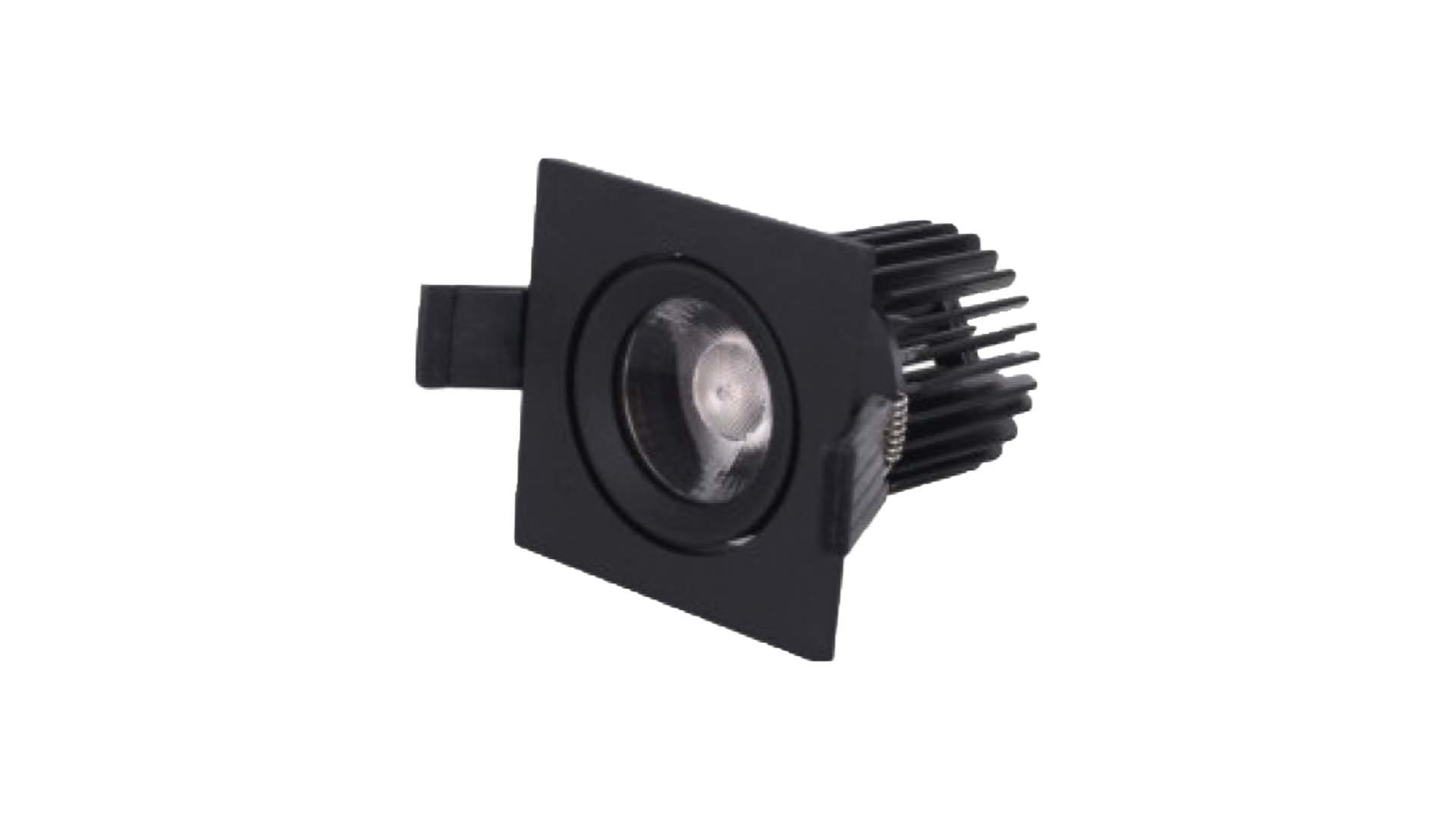 BRILUX SRL - BR1B502-Q17905 ANELLO ORIENTABILE QUADRATO 90X90MM NERO