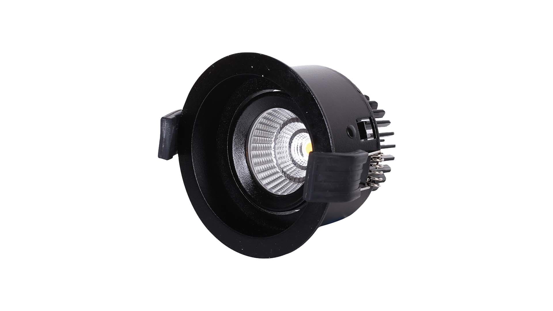 BRILUX SRL - BR1B502-R19005 ANELLO ORIENTABILE ROTONDO 90MM NERO