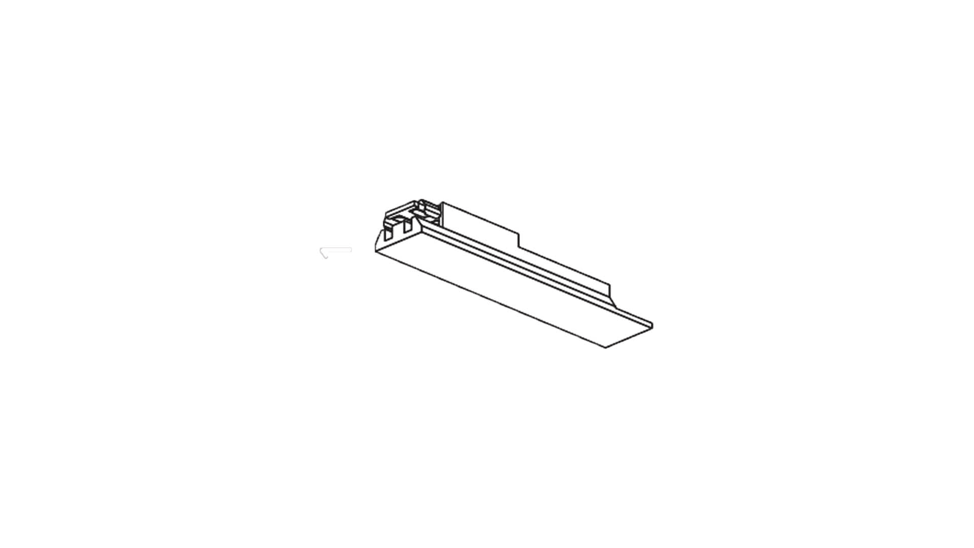 BRILUX SRL - BR1B600-TMDC MINI TRACK ALIMENTAZIONE CON CAVO 50CM