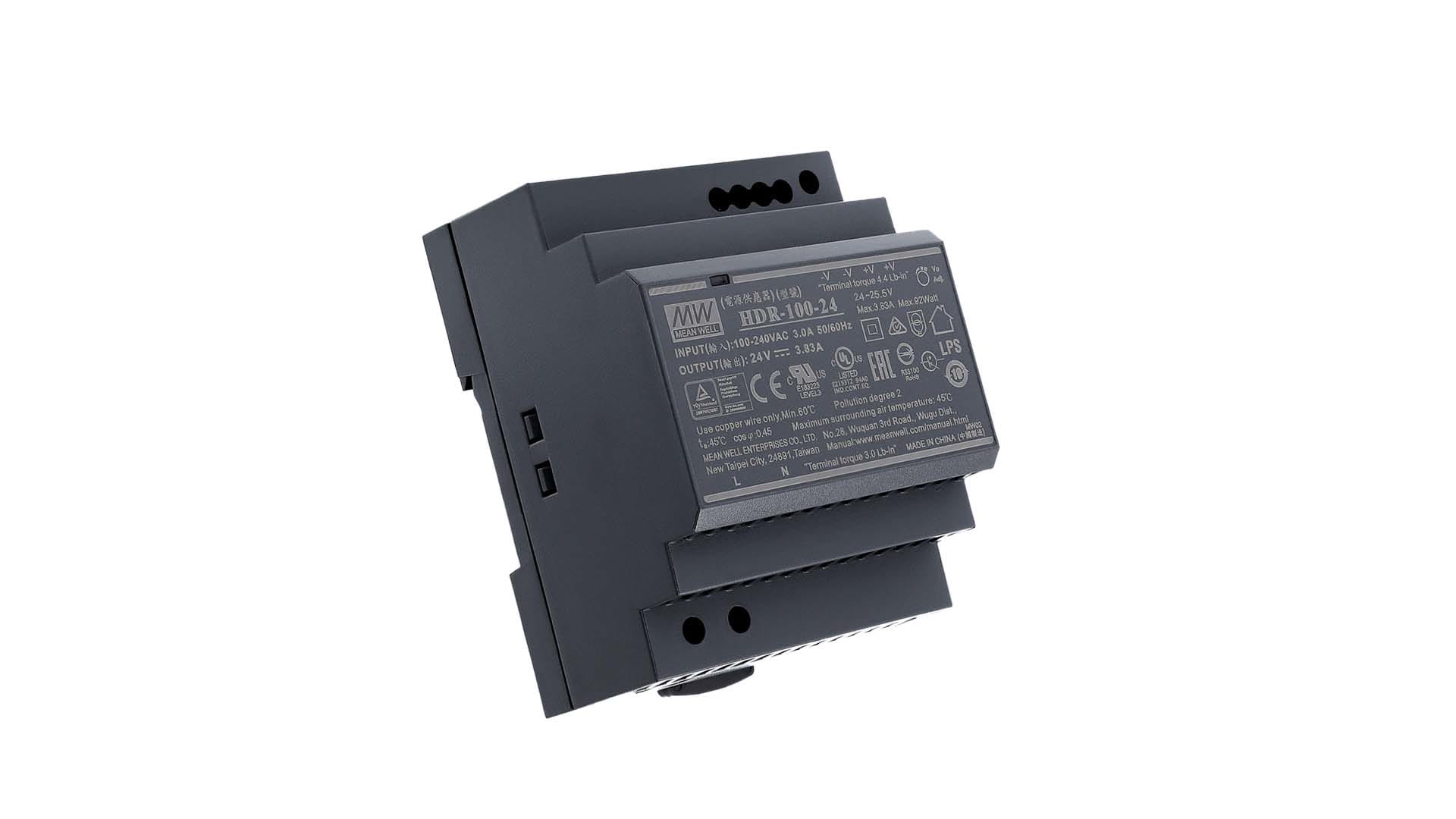 BRILUX SRL - BR1B95-HDR10024 ALIMENTATORE HDR 100-24 MW 92W 24VDC DIN