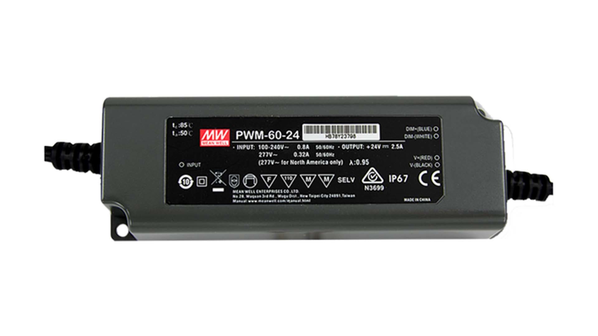 BRILUX SRL - BR1B96-PWM6024DA ALIMENTATORE PWM 60-24 MW 60W 24VDC DALI
