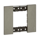 BTICINO - BTIKA4802ZG L.NOW - PLACCA 2P ACCIAIO