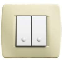 BTICINO - BTIC4802AV LUNA - PLACCA 2P AVORIO