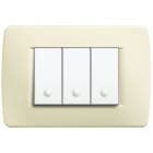 BTICINO - BTIC4803AV LUNA - PLACCA 3P AVORIO