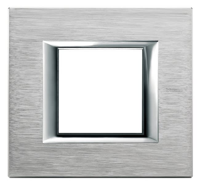 BTICINO - BTIHA4802CR AXOLUTE - PLACCA 2P CROMO