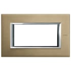 BTICINO - BTIHA4804NX AXOLUTE - PLACCA 4P TITANIO SPAZZOLATO