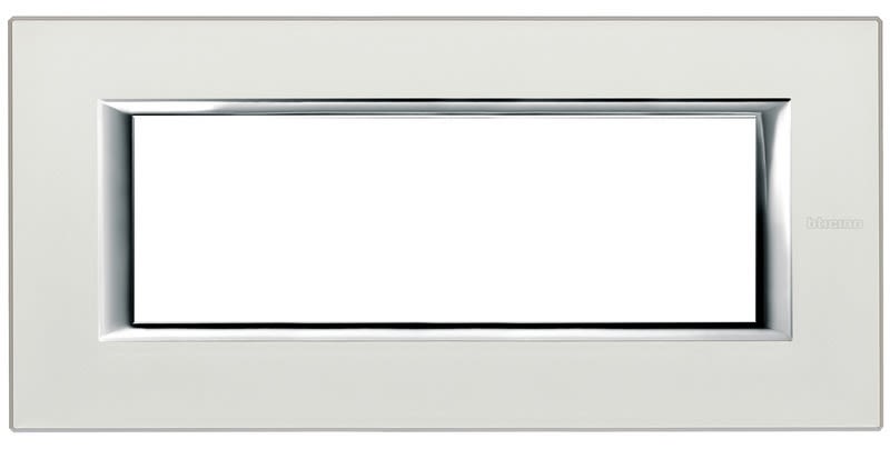 BTICINO - BTIHA4806SAN AXOLUTE - PLACCA 6P ARGENTO