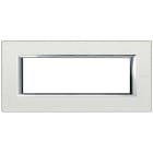 BTICINO - BTIHA4806SAN AXOLUTE - PLACCA 6P ARGENTO