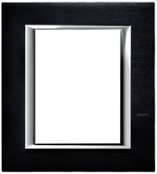 BTICINO - BTIHA4826XS AXOLUTE - PLACCA 3+3P ANTRACITE SPAZZOLA