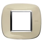 BTICINO - BTIHB4802DA AXOLUTE - PLACCA 2P AVORIO LIQUID