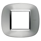 BTICINO - BTIHB4802XC AXOLUTE - PLACCA 2P ALLUMINIO AXOLUTE