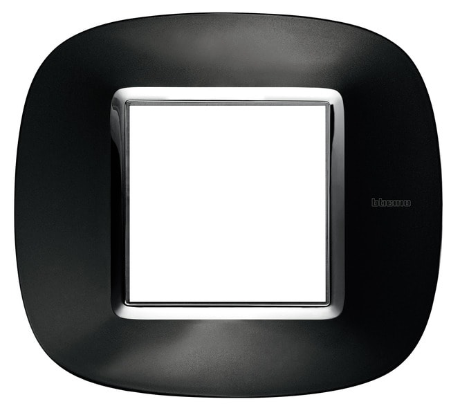 BTICINO - BTIHB4802XS AXOLUTE - PLACCA 2P ANTRACITE AXOLUTE