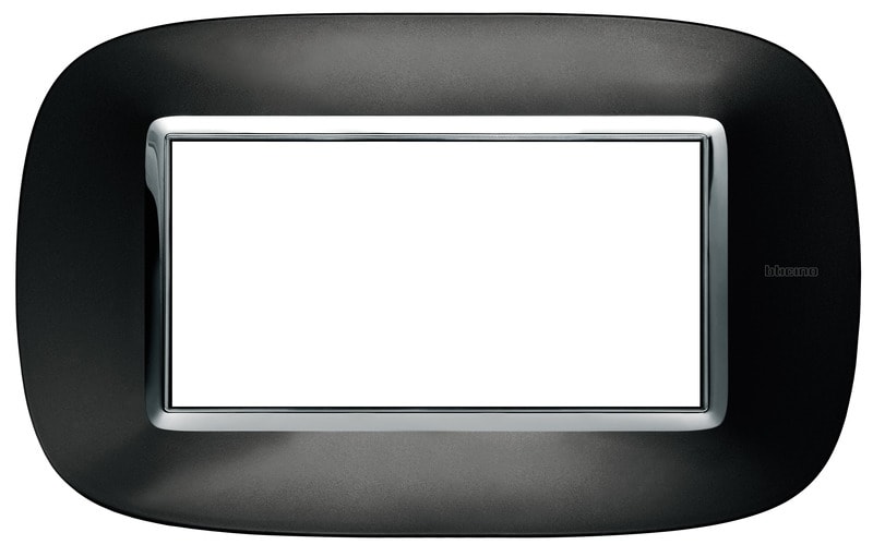 BTICINO - BTIHB4804XS AXOLUTE - PLACCA 4P ANTRACITE AXOLUTE