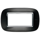 BTICINO - BTIHB4804XS AXOLUTE - PLACCA 4P ANTRACITE AXOLUTE