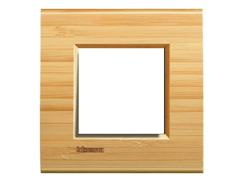 BTICINO - BTILNA4802LBA LL - PLACCA 2P BAMBOO