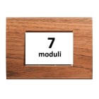 BTICINO - BTILNA4807LNC LL - PLACCA 7P NOCE NAZIONALE