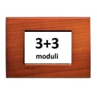 BTICINO - BTILNA4826LCA LL - PLACCA 3+3P CILIEGIO AMERICANO